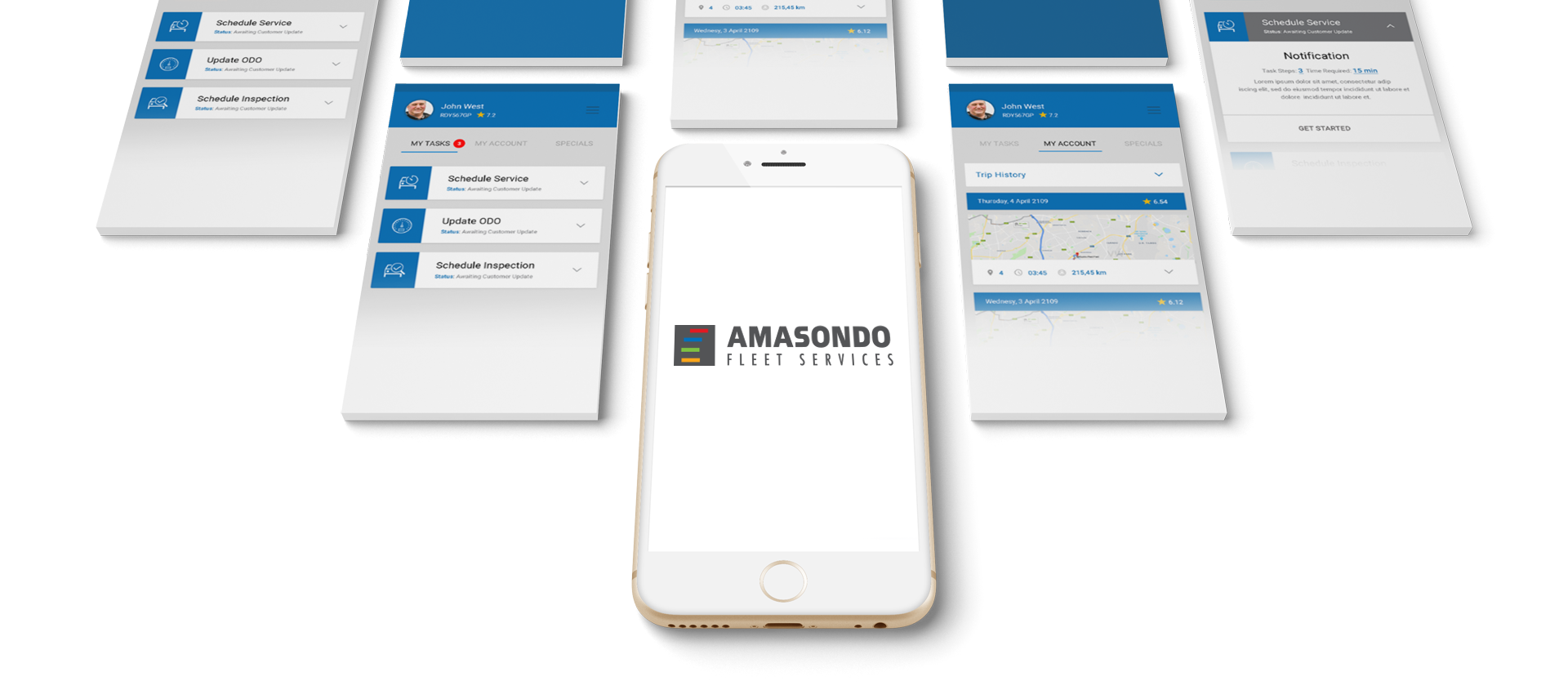 Fleet and vehicle tracking with the Amasondo app